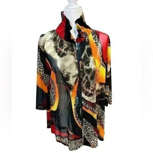 VALENTINA SHEER JACKET with Bling Size Medium